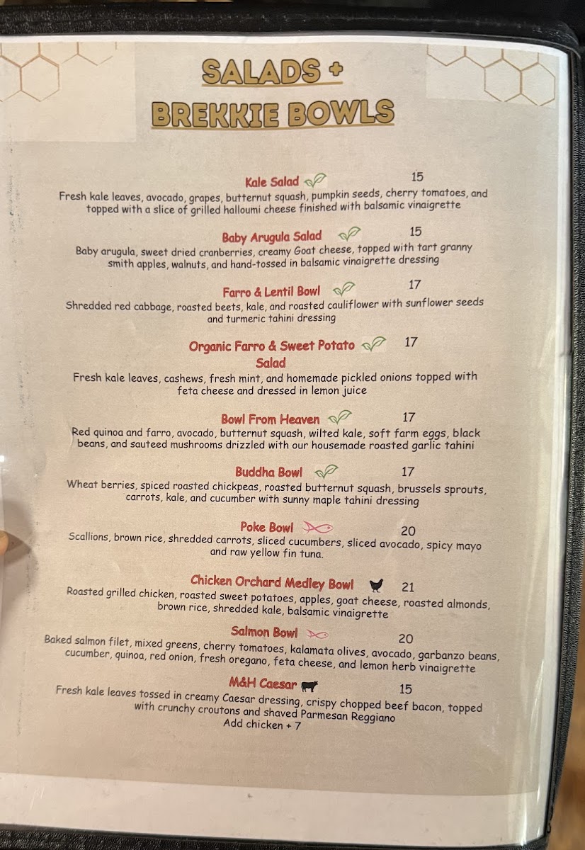 Milk And Honey Cafe Menu - Image 5